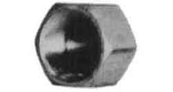 732556 CAP HEXAGON STAINLESS STEEL, 1 THREADED