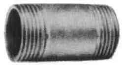 732633 NIPPLE ROUND STAINLESS STEEL, 3/8 THREADED