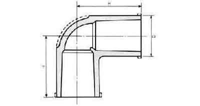 733011 ELBOW PVC 90DEG, FOR WATER SUPPLY SIZE 125