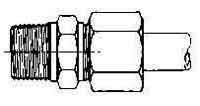 733146 CONNECTOR COMPRESSION STEEL, 34MMXPT1 250KG