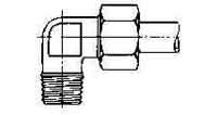 733212 ELBOW COMPRESSION STEEL, W/MALE END 16MMXPT3/8 400KG