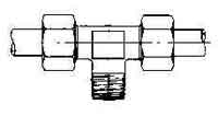 733302 BRANCH TEE MALE COMPRESSION, STEEL 6MMXPT1/8 400KG