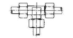 733383 TEE COMPRESSION STEEL, 38MM 250KG