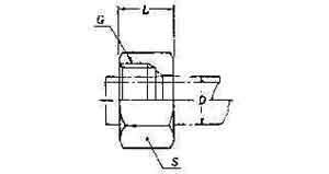 733521 NUT FOR STEEL COMPRESSION, FITTING 25MM 350KG