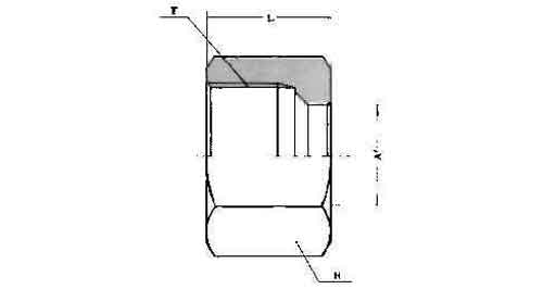 734113 NUT BRASS FOR FLARELESS TUBE, FITTING 8MM