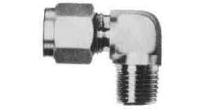 734329 ELBOW MALE STAINLESS STEEL, FLARELESS 10MMXPT1/4