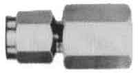734383 CONNECTOR FEMALE FLARELESS, STAINLESS STEEL 12MMXPF1/2