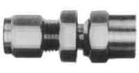 734395 CONNECTOR BULKHEAD FEMALE, STAINLESS FLARELESS 6MMXPT1/4