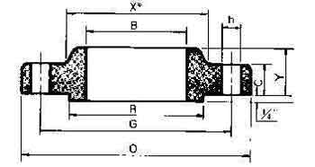 734764 FLANGE STAINLESS STEEL WELDING, SLIPON BOSS ANSI 150LBS-10