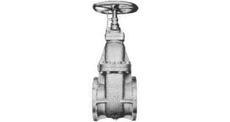 750908 GATE VALVE CAST-STEEL FLANGED, F7366 10KG-250MM