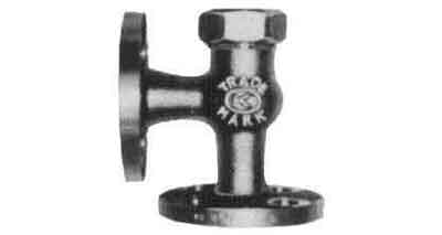 751346 ANGLE VALVE LIFT CHECK BRONZE, FL'GED U-BONNET F7416 5KG-15MM