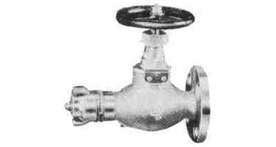 751703 GLOBE HOSE VALVE BRONZE, FLANGE&SCREW F7334 5KG-25MM
