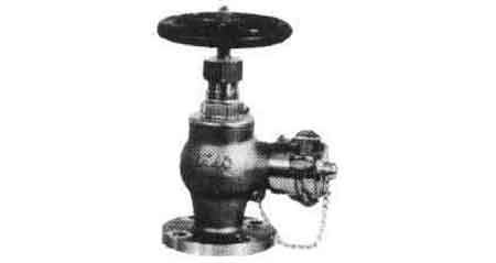 751706 ANGLE HOSE VALVE BRONZE, FLANGE&SCREW F7334 5KG-15MM