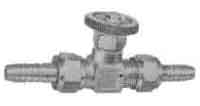 752138 NEEDLE VALVE STRAIGHT BRASS, BOTH HOSE ENDS 11X3/8