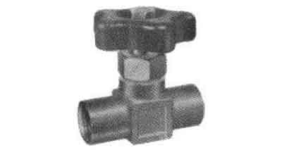 752154 NEEDLE VALVE STRAIGHT BRASS, BOTH FEMALE ENDS 1/2