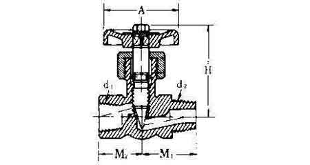 752158 NEEDLE VALVE STRAIGHT BRASS, MALE&FEMALE END 3/8X3/8