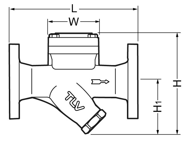 752496 STEAM TRAP CAST-IRON, THERMODYNAMIC FLANGED 50A