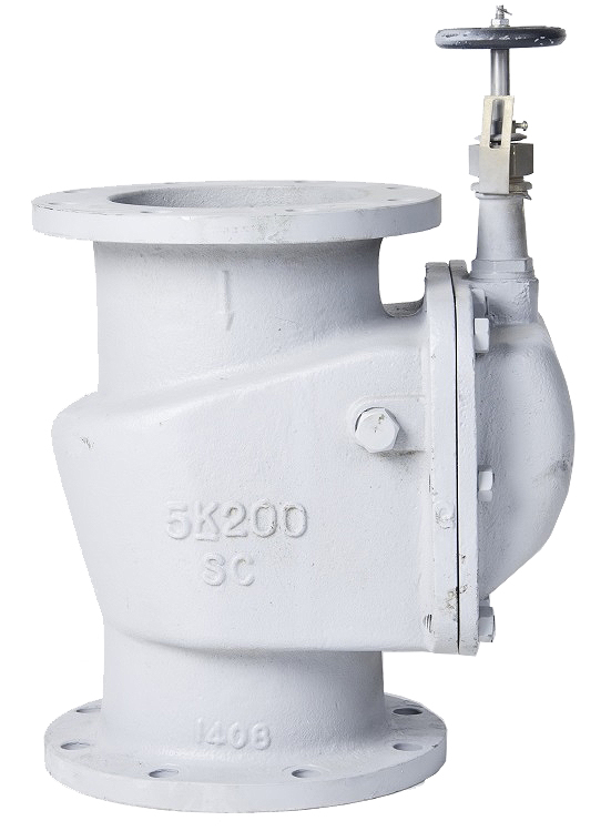 754230 STORM VALVE VERTICAL TYPE, W/HANDLE CAST STEEL 10K 65MM