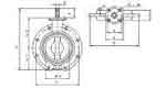 754529 VALVE BUTTERFLY CAST IRON DIN, MONO FLANGED #56 PN6 300MM