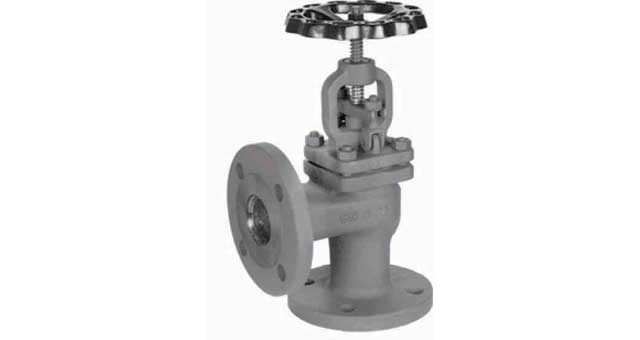 755324 ANGLE VALVE DIN CAST STEEL 399, FLANGED PN16 ANGLE DN 350