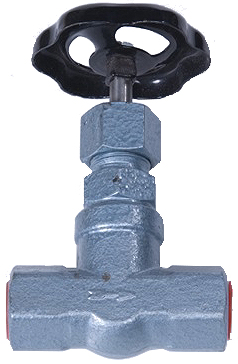 755356 GLOBE VALVE DIN STEEL AA250, BSP FEMALE THREAD PN640 1/4