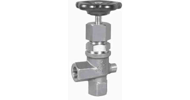 755374 ANGLE VALVE DIN S.STEEL 354, ANGLE FEMALE PN200 3/4