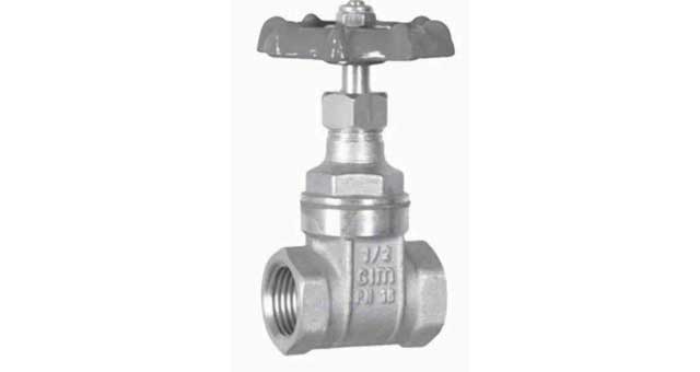 755532 GATE VALVE DIN BRASS SCREWED, 20BAR #290AA 2
