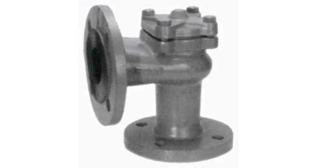 755862 CHECK VALVE DIN C/IRON FLANGED, LIFT PN16 ANGLE #78 DN 80