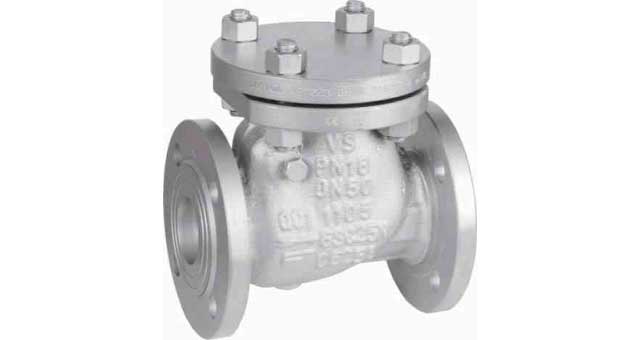 755955 CHECK VALVE DIN CAST STEEL, FLANGED SWING PN16 #109 DN 100