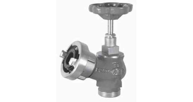 756005 FIRE/DECKWASH VALVE DIN 30DEG., ANGLE COPPER ALLOY #905 2