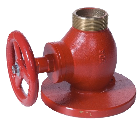 756070 FIRE HYDRANT DIN BRASS DN65, 2-1/2