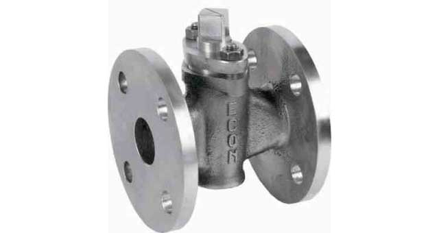 756121 PLUG VALVE DIN BRONZE FLANGED, PN10 2-WAY #14 DN 15