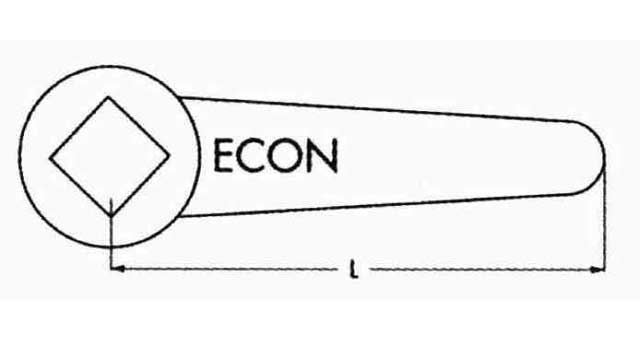 756195 COCK WRENCH DIN MALLEABLE IRON, 32MM