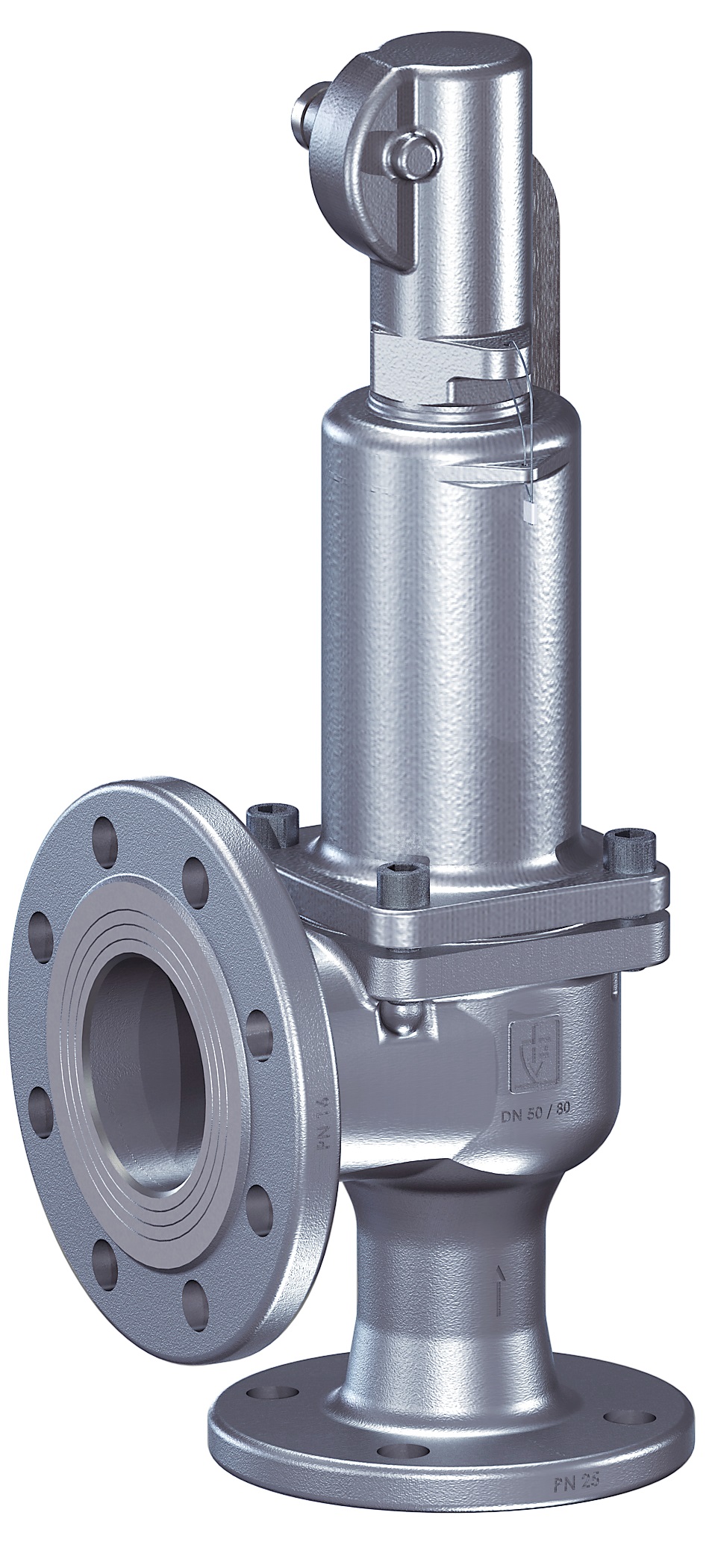 756292 VALVE SAFETY S.STEEL #452TGFL, DIN GASTIGHT W/LEVER DN50 PN40