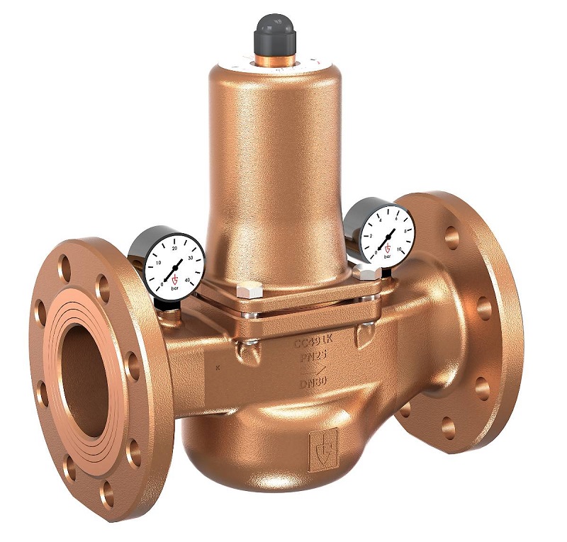 756556 VALVE PRESS REDUCING W/FLANGE, PN40 GUNMETAL #682MGFO-SP DN65