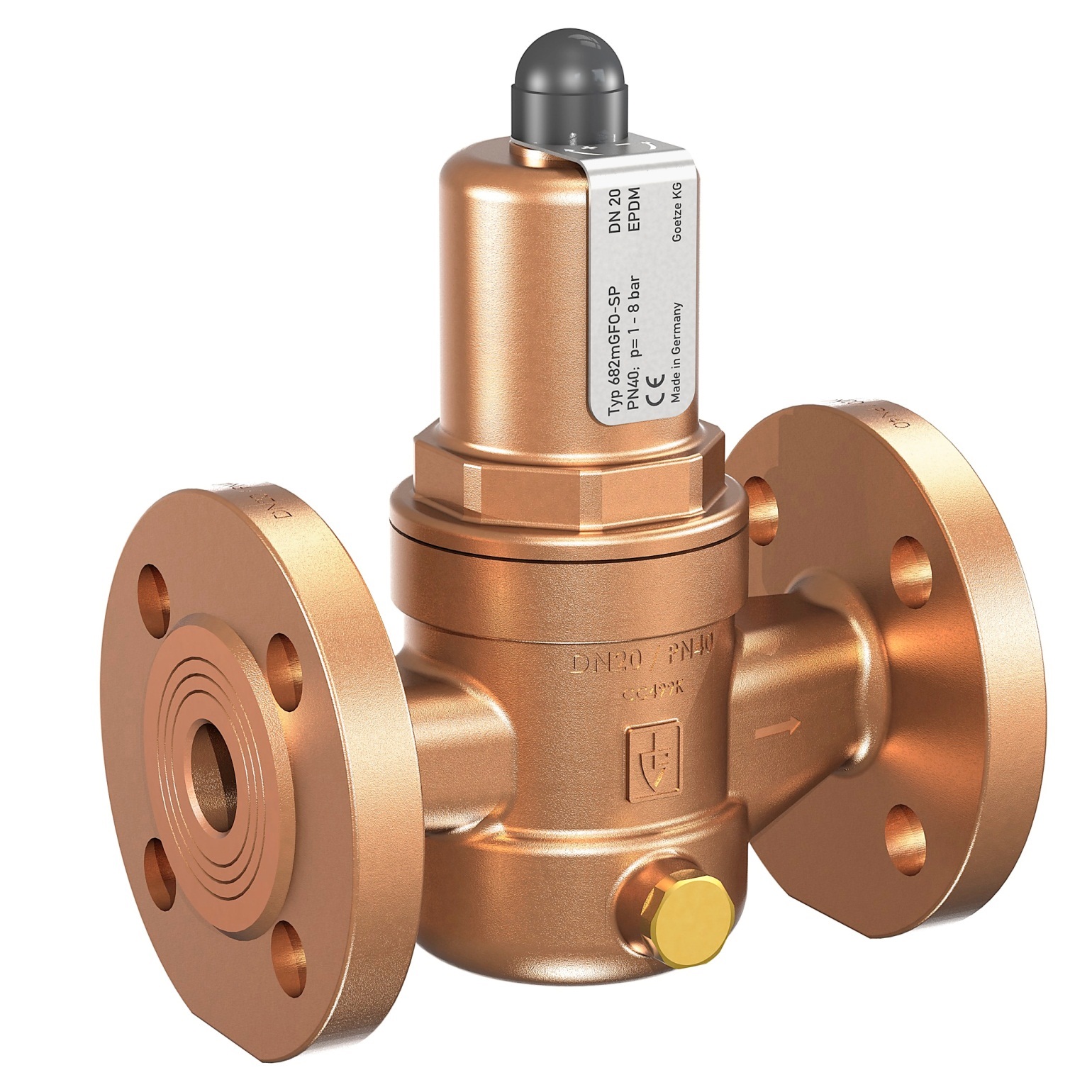756576 VALVE PRESS. REDUCE W/FLANGE, PN40 GUNMETAL #682MGFO-SP DN40