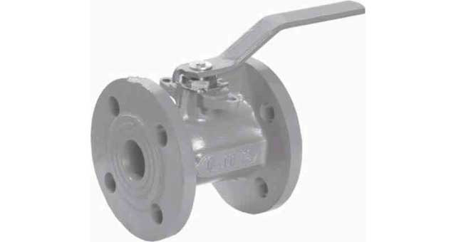756693 BALL VALVE DIN C/IRON PN16, W/BRASS TRIM #1942M 100MM