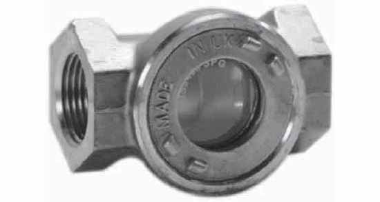 756863 SIGHT GLASS DIN BRONZE SCREWED, SINGLE WINDOW #626 1