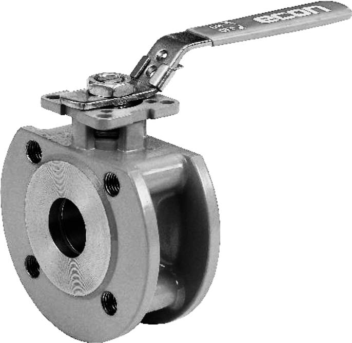 756864 BALL VALVE DIN FORGED STEEL, WAFER TYPE PN 40 #7343 DN 150