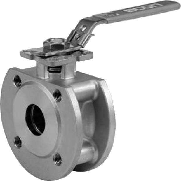 756874 BALL VALVE DIN STAINLESS STEEL, WAFER TYPE PN 16 #7383 DN 15