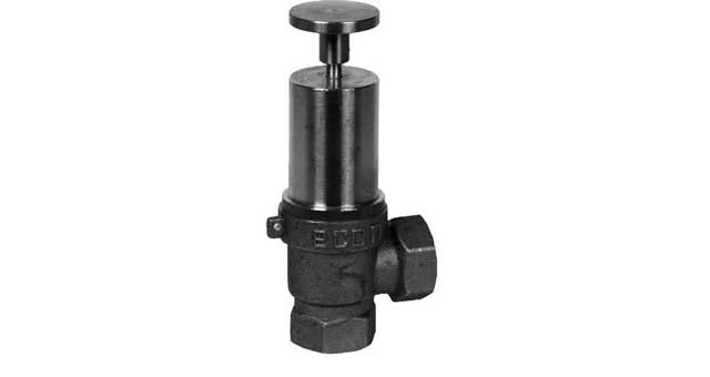 757016 SAFETY VALVE DIN BRASS SCREWED, W/LIFTING LEVER #518 2