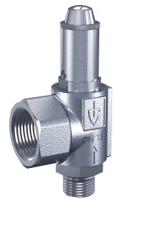 757294 VALVE SAFETY S.STEEL #451BGFL, DIN 0.5-25 BAR G1/2