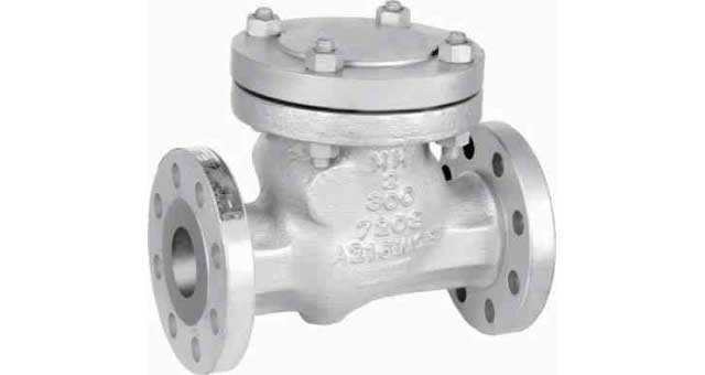 757337 CHECK VALVE ANSI150 CAST STEEL, FLANGED SWING TYPE #1810 12