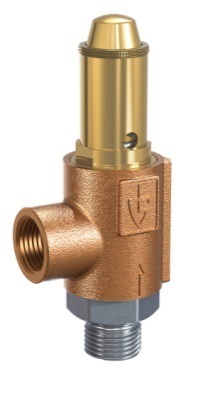 757379 VALVE SAFETY GUNMETAL #861TGO, DIN 0.5-50 BAR DN15