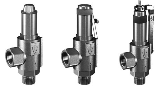 757400 VALVE SAFETY S.STEEL #461TGFO, DIN 0.5-70 BAR DN15