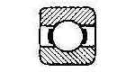 770129 BALL BEARING SINGLE ROW, DEEP GROOVE NO.6034