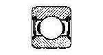 770314 BALL BEARING SINGLE ROW, DEEP GROOVE NO.6213-2RS