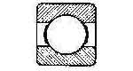 770333 BALL BEARING SINGLE ROW, DEEP GROOVE NO.6312