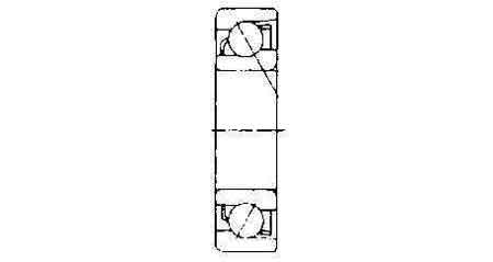 770801 BALL BEARING SINGLE ROW, ANGULAR CONTACT NO.7200