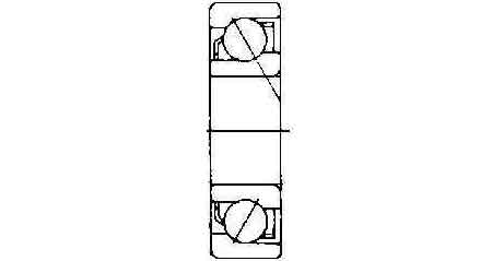 770832 BALL BEARING SINGLE ROW, ANGULAR CONTACT NO.7301
